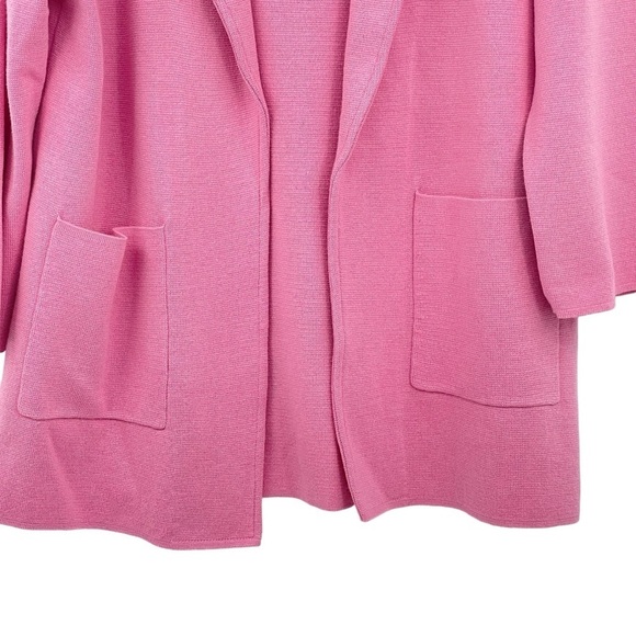 J. Crew Womens size Large Sophie Open Sweater Cardigan Bohemian Rose pink NWT - Picture 4 of 10